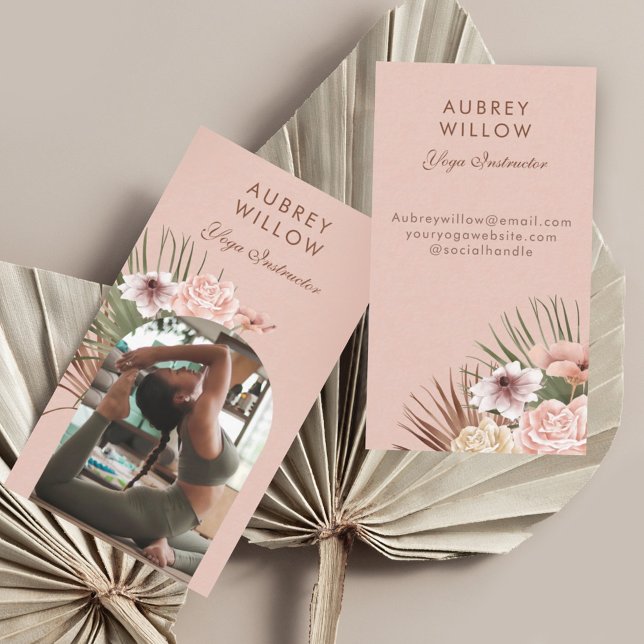 Modernes Bohemisches Wassersportzentrum Boho Foto Visitenkarte (Von Creator hochgeladen)