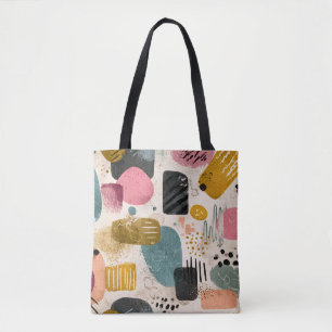 Modernes Boho Abstraktes Muster Textil farblich