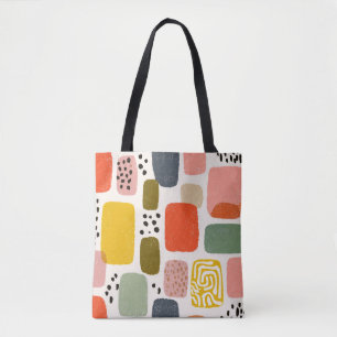 Modernes Boho Abstraktes Wasserfarbmuster Bunt