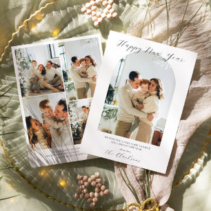 Modernes Boho Frohes Neues Jahr Einladung