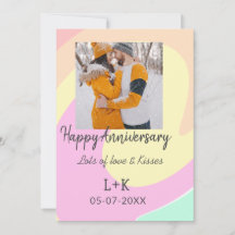 Modernes boho Happy Jubiläum Namensdatum orange hi