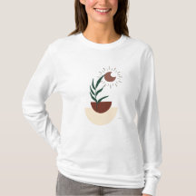 Modernes Boho-Langarm-T-Shirt