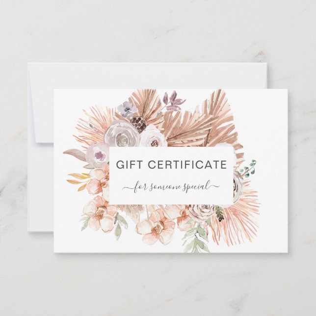 Modernes Boho Tropical Business (Vorderseite)