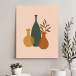 Modernes Boho Vase Trio Künstlicher Leinwanddruck<br><div class="desc">Moderne moderne Boho Vase Trio Imitate Canvas Print</div>