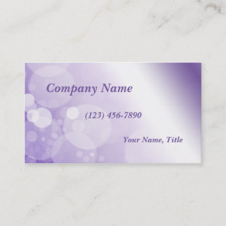 Modernes Bokeh rosa und Lila Visitenkarte