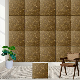 Modernes Bold Brown Gold Glitzer Badezimmer Küche Fliese