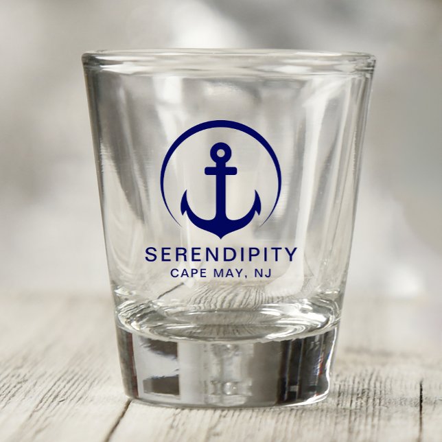 Modernes Bootanchor Nautical Shot Glass Schnapsglas (Von Creator hochgeladen)