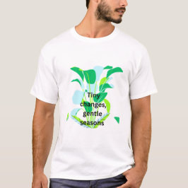 Modernes botanisches Blatt T-Shirt