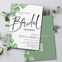 Modernes botanisches Elegantes Eukalyptus-Brautpar