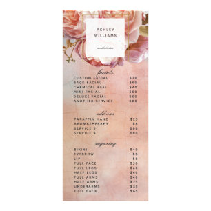 Modernes Botanisches Menü Rose Peony 3