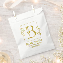 Modernes botanisches Schreiben B Personalisiert Geschenktütchen