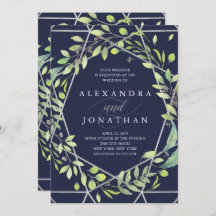 Modernes botanisches | Silver Look Wedding