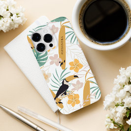 Modernes botanisches tropisches Personalisiert Case-Mate iPhone 14 Pro Max Hülle