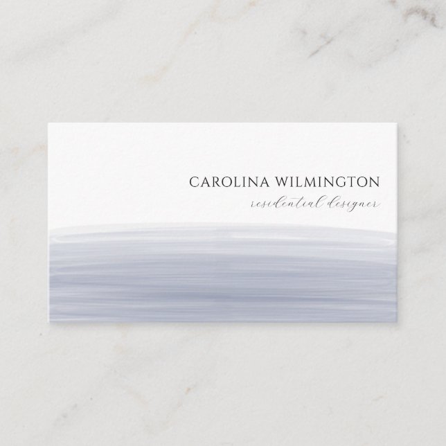 Modernes Boutique Dunkles Lila Wasserfarbengeschäf Begleitkarte (Vorderseite)