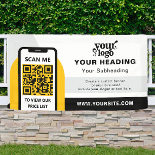 Modernes Branding - Beruflicher QR-Code Banner