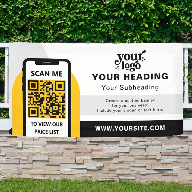Modernes Branding - Beruflicher QR-Code Banner (Von Creator hochgeladen)