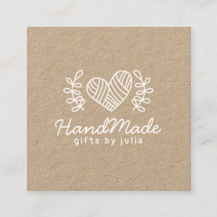 Modernes braunes braunes Packpapier des Telefonnummerkarte