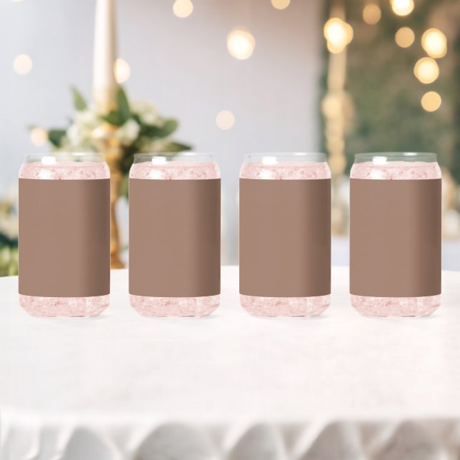 Modernes braunes Set Dosenglas (Insitu (Hochzeit))