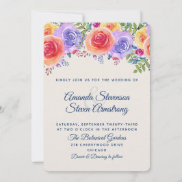 Modernes Brautmittel für Hochzeiten Einladung