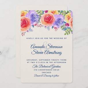 Modernes Brautmittel für Hochzeiten Einladung