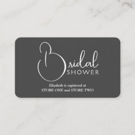 Modernes Brautparty Begleitkarte