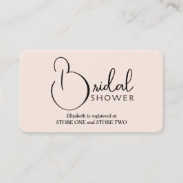 Modernes Brautparty Begleitkarte