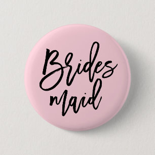 Modernes Brautparty Bridesmaid Button