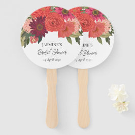 Modernes Brautparty der Herbstflora Fächer