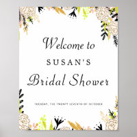 Modernes Brautparty für Blumenfarben