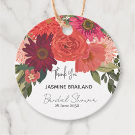 Modernes Brautparty für Herbst Geschenkanhänger