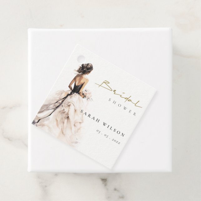 Modernes Brautparty für Hochzeitsfeiern Geschenkanhänger (Beispiel)