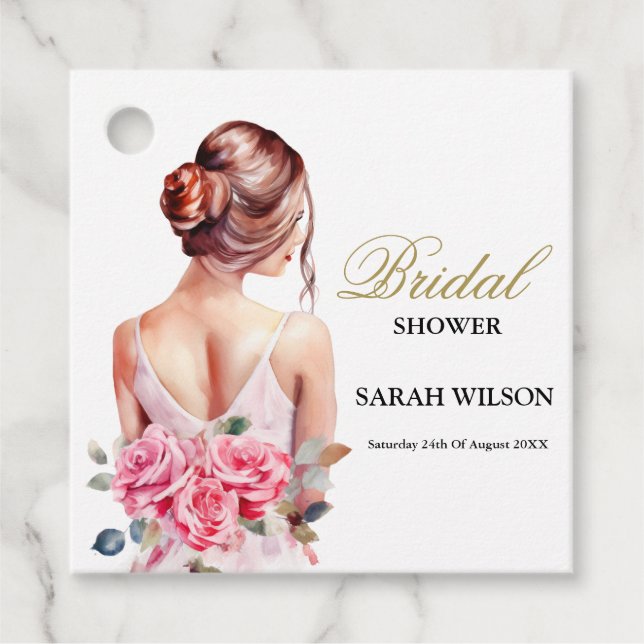 Modernes Brautparty für Hochzeitsfeiern Geschenkanhänger (Vorderseite)