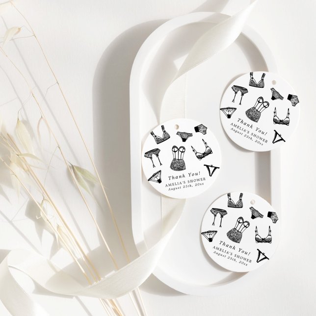 Modernes Brautparty für Pinselskripte Geschenkanhänger (Von Creator hochgeladen)