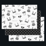 Modernes Brautparty für Pinselskripte Geschenkpapier Set<br><div class="desc">Teil einer schönen Lingerie Brautparty Sammlung!</div>