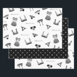 Modernes Brautparty für Pinselskripte Geschenkpapier Set<br><div class="desc">Teil einer schönen Lingerie Brautparty Sammlung!</div>