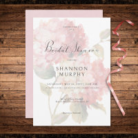 Modernes Brautparty mit rosa Blush Hydrangea