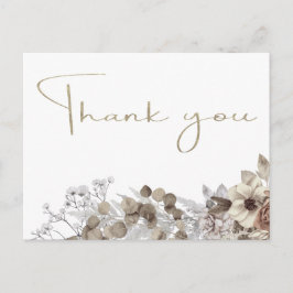 Modernes Brautparty Vielen Dank  Postkarte