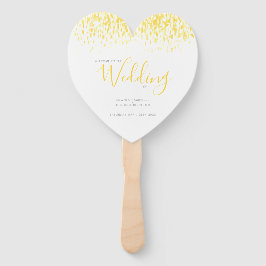 Modernes Brautwasserfarbenprogramm in Brautgelb Fächer