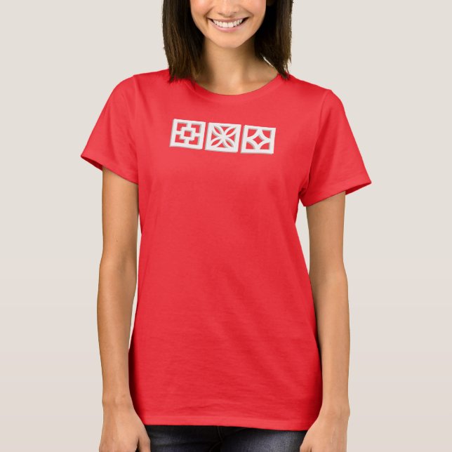 Modernes Breeze Blocks Shirt des Mittelalters (Vorderseite)