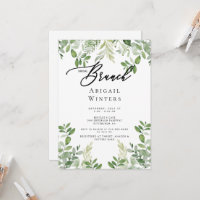 Modernes Bridal Brunch Foliage Brautparty I