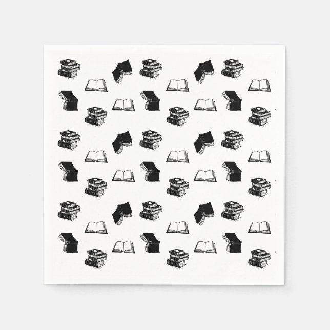 Modernes buchhalterisches Buchmuster Serviette (Vorderseite)