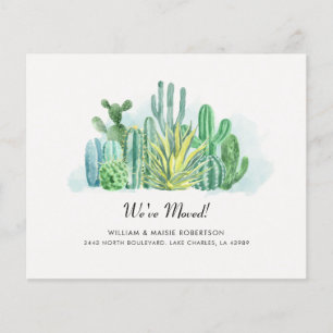 Modernes Budget Cacti Weve Moved Moving Ankündigun
