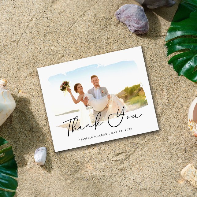 Modernes Budget Hochzeit Foto Vielen Dank (Von Creator hochgeladen)