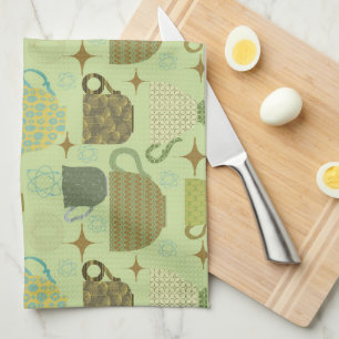 Modernes Bühnenteam aus dem Mittelalter Geschirrtuch