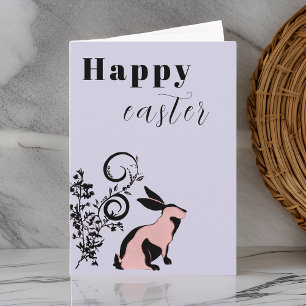 Modernes Bunny Happy Osterfest Personalisiert Karte