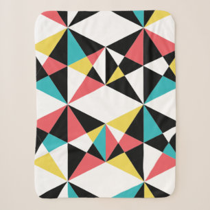Modernes, buntes, lustiges, trendiges, geometrisch sherpadecke