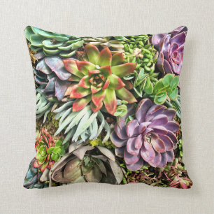 Modernes buntes saftiges Fotomuster des Chic Kissen