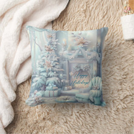 Modernes, buntes Weihnachtsthema Kissen