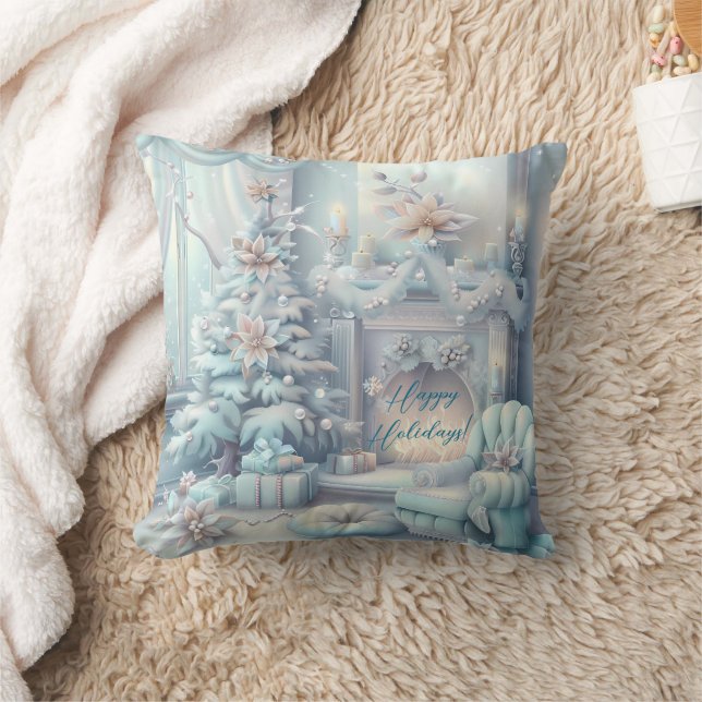 Modernes, buntes Weihnachtsthema Kissen (Decke)