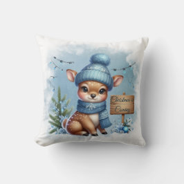 Modernes, buntes Weihnachtsthema Kissen